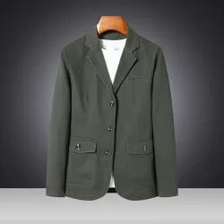 Men's Casual Loose Washed Cotton Business Coat