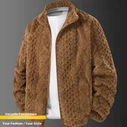 Fleece Padded Men's Warm Jacket